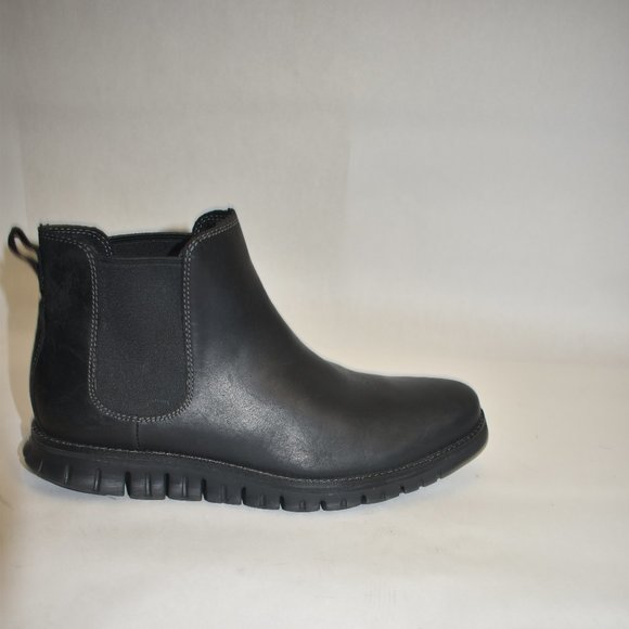 Cole Haan Men's ZERØGRAND Waterproof Leather Chelsea Boots Black Size 8 M - Picture 3 of 10